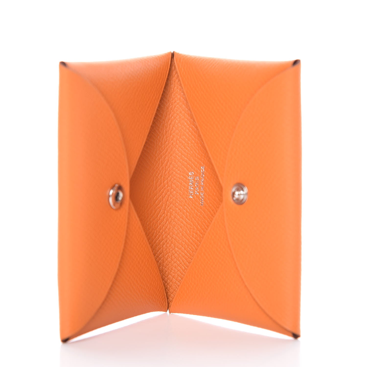 Hermes Epsom Calvi Card Case Abricot 5 of 8