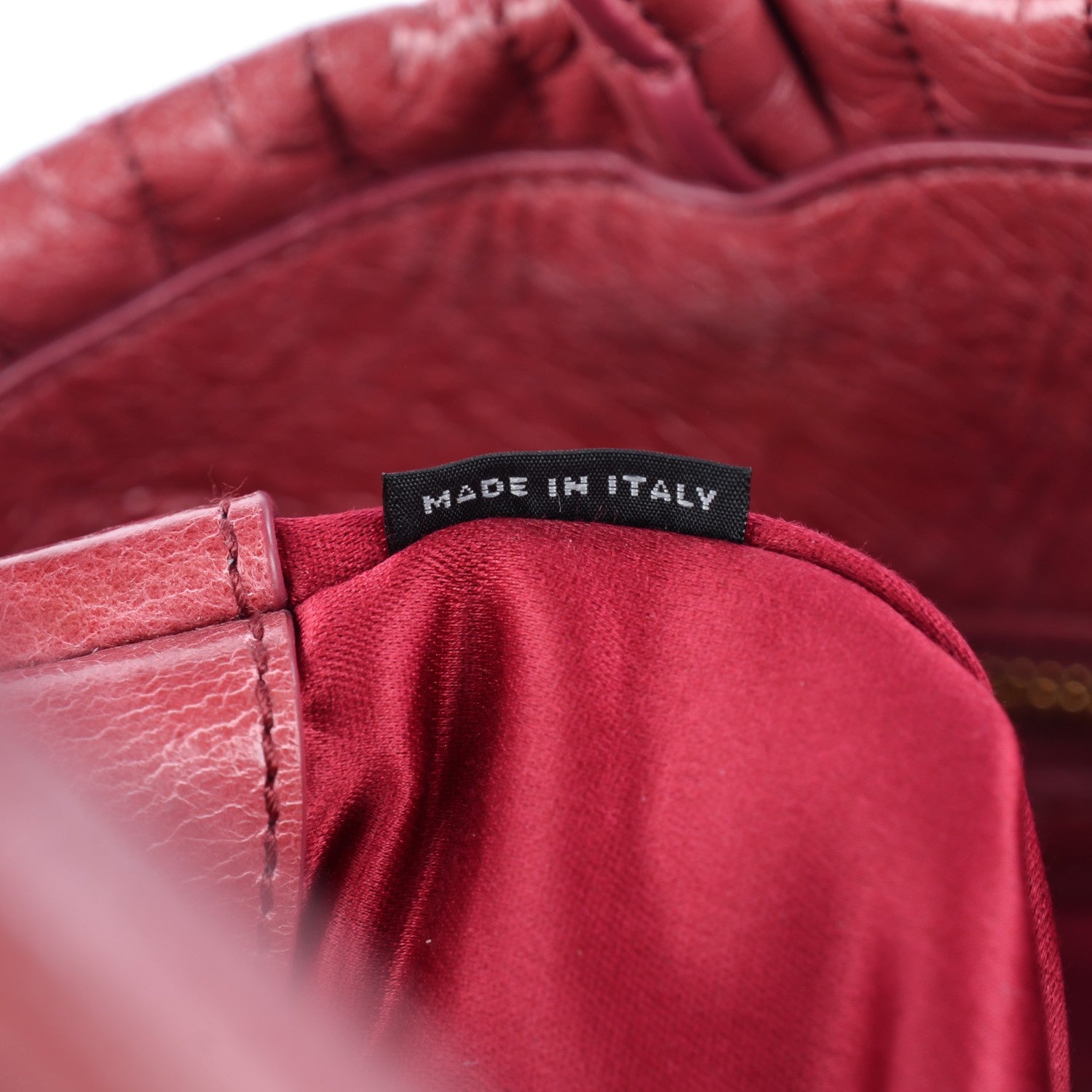 Miu Miu Vitello Shine Matelasse Trapu Tote Bruyere 7 of 9