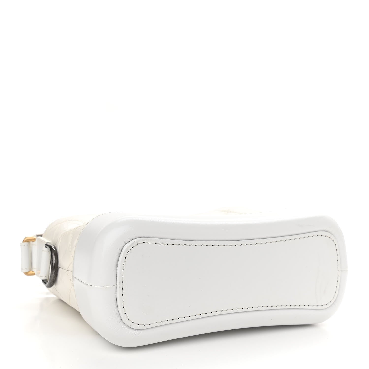 Chanel Aged Calfskin Quilted Small Gabrielle Hobo White 4 of 13