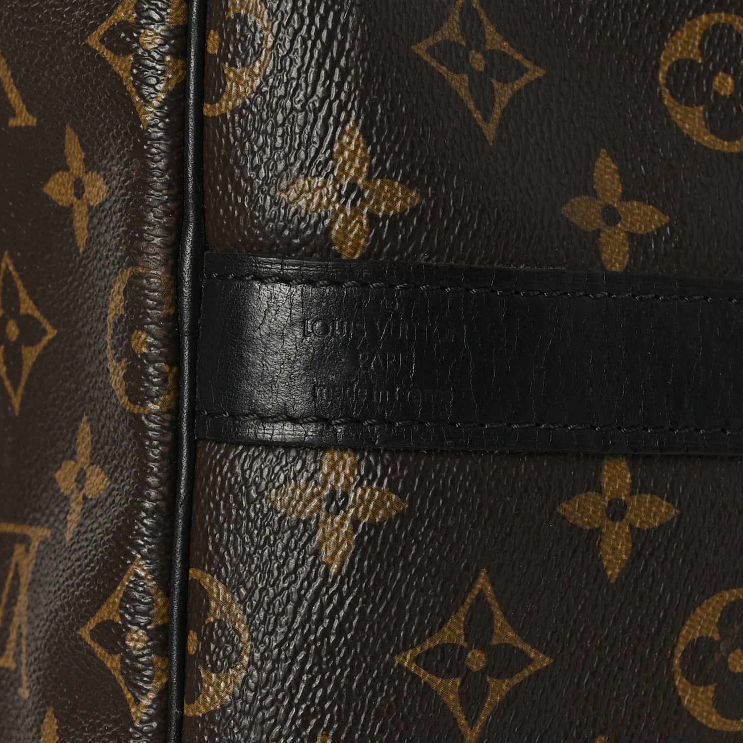 Louis Vuitton Monogram Macassar Keepall Bandouliere 55 7 of 13
