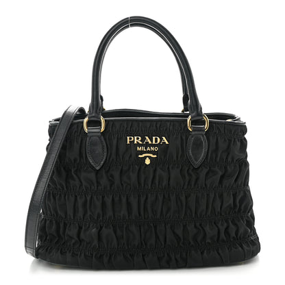 Prada Tessuto Nylon Gaufre Small Tote Black 1 of 16