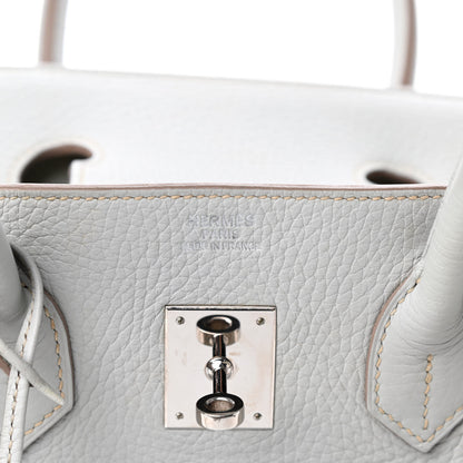 Hermes Taurillon Clemence Birkin 35 Gris Perle 5 of 13