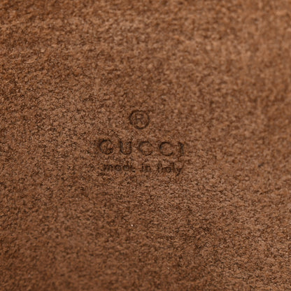 Gucci Tender GG Supreme Monogram Textured Dollar Calfskin Web Medium Jackie 1961 Crossbody Bag Beige Ebony New Acero 7 of 11