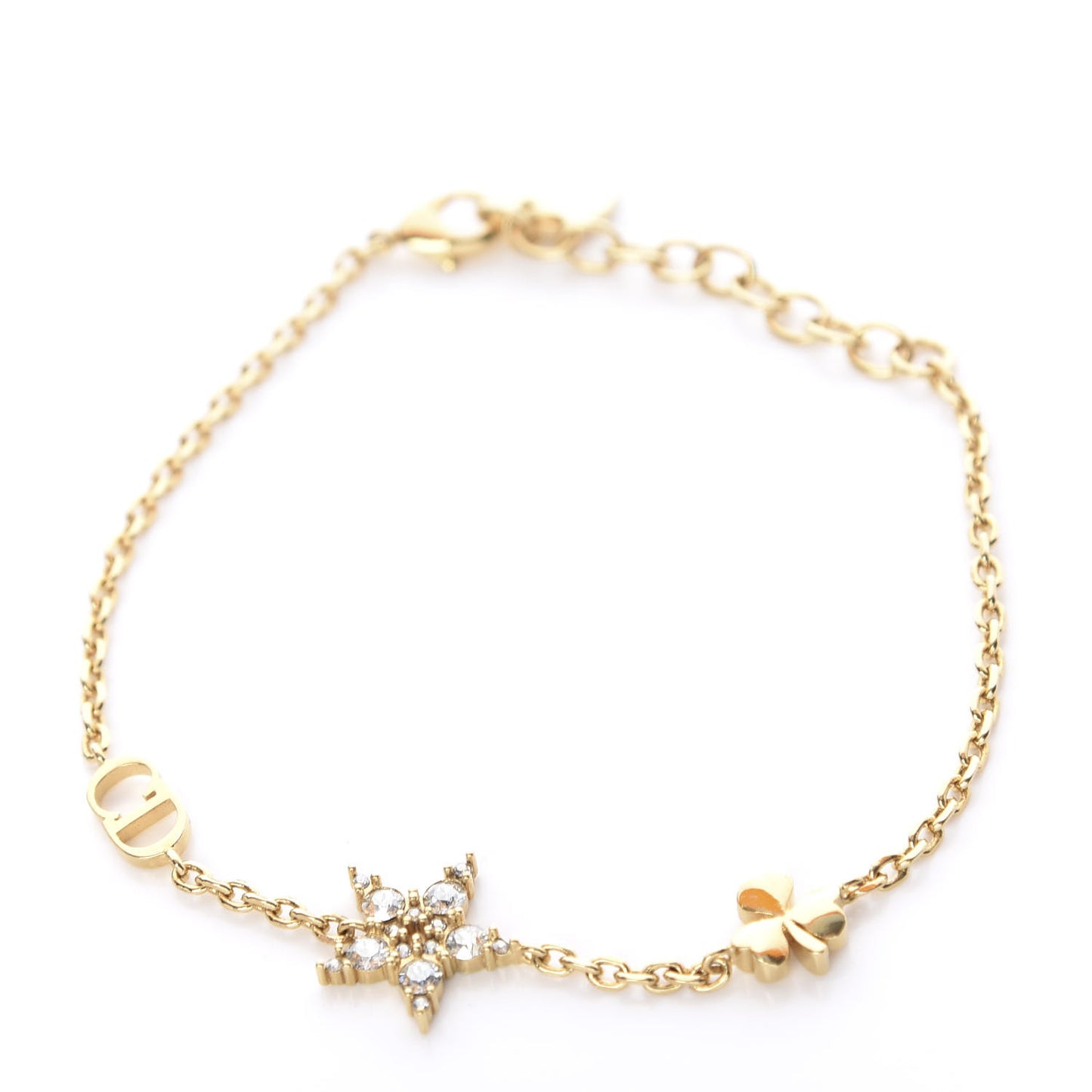 Crystal Star Charms Bracelet Set Gold