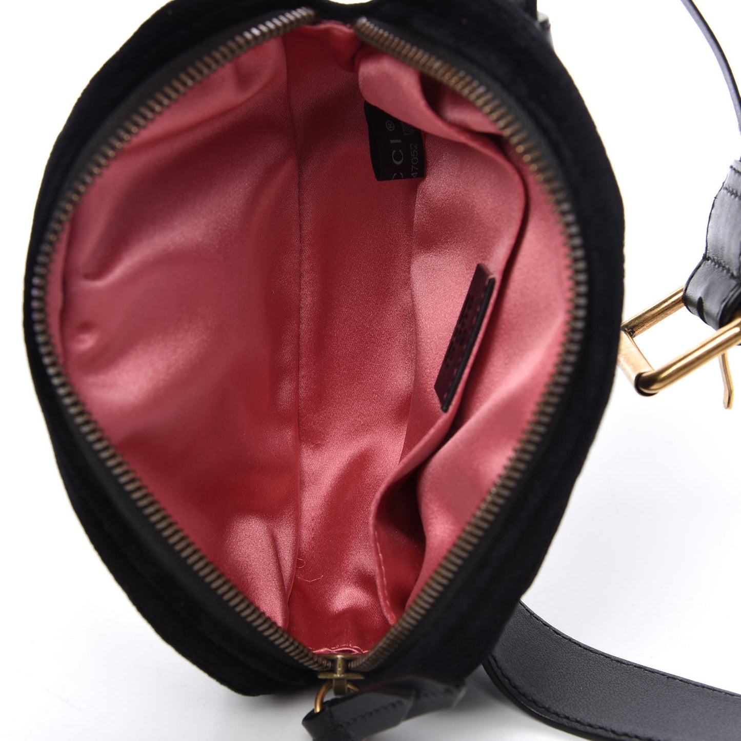 Velvet Matelasse GG Marmont Belt Bag 85 34 Black