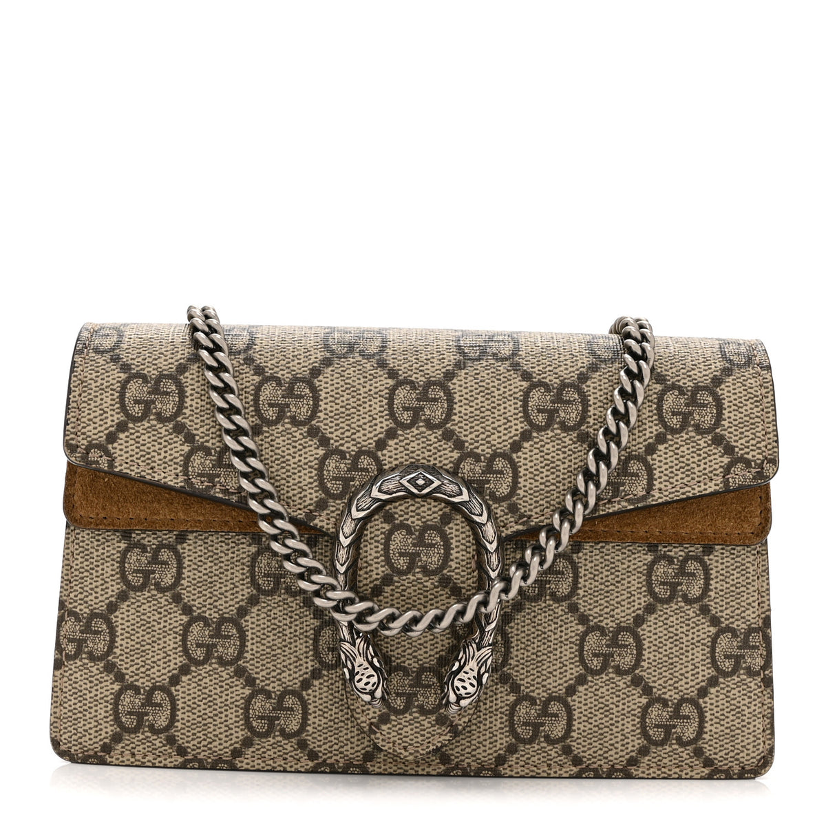 GG Supreme Monogram Super Mini Dionysus Shoulder Bag Taupe