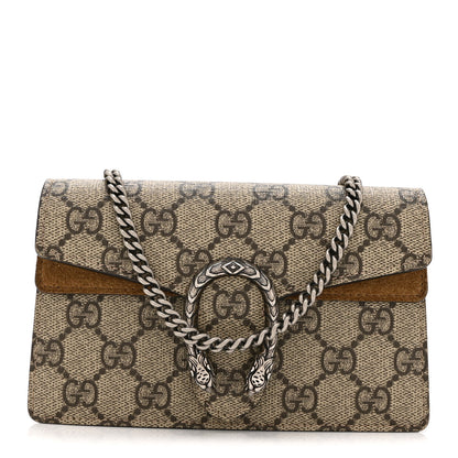 Gucci GG Supreme Monogram Super Mini Dionysus Shoulder Bag Taupe 1 of 10