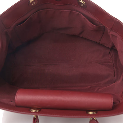 Chanel Bullskin Stitched Medium Shopping Bag Burgundy 5 of 15
