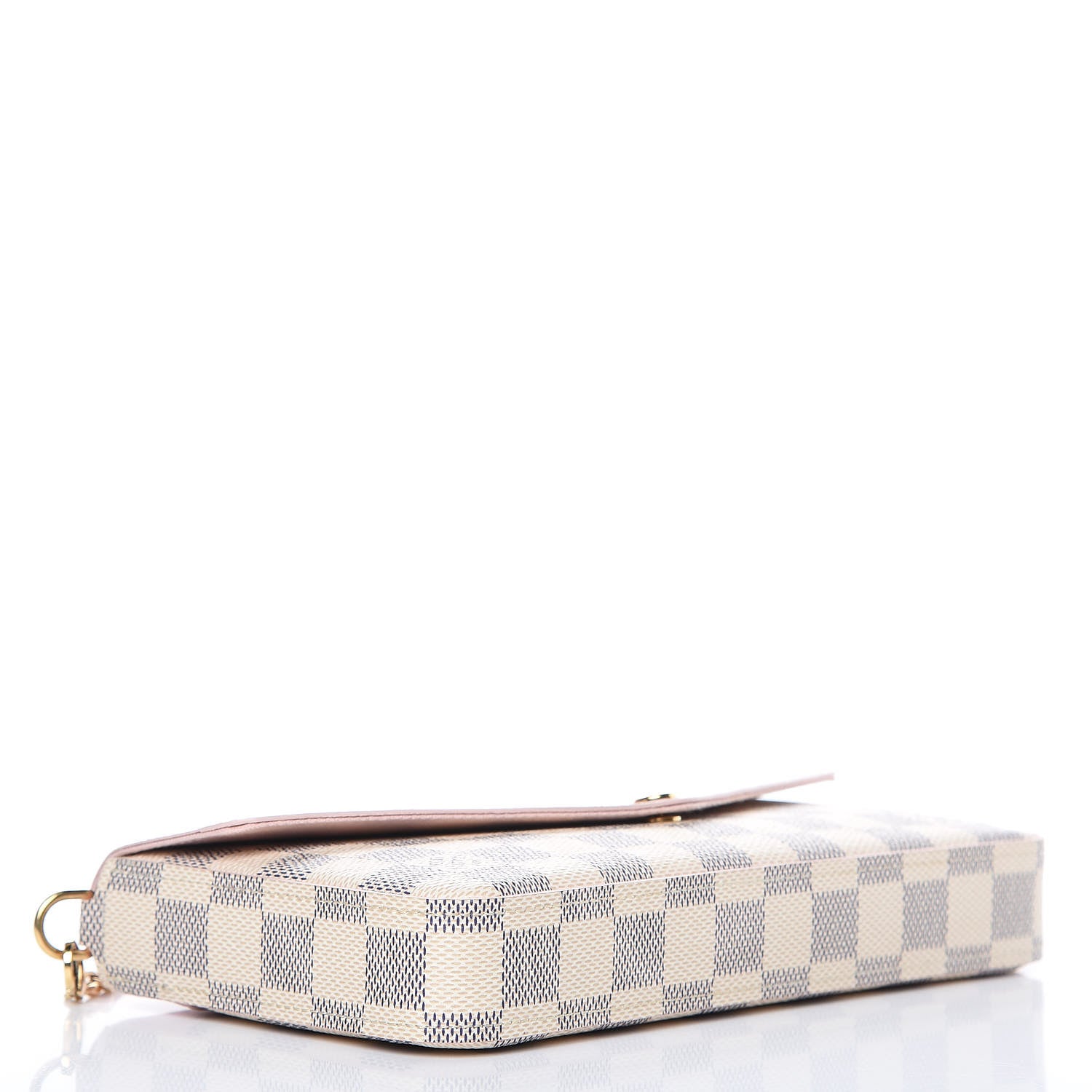 Louis Vuitton Damier Azur Calfskin Pochette Felicie Eau de Rose 4 of 12