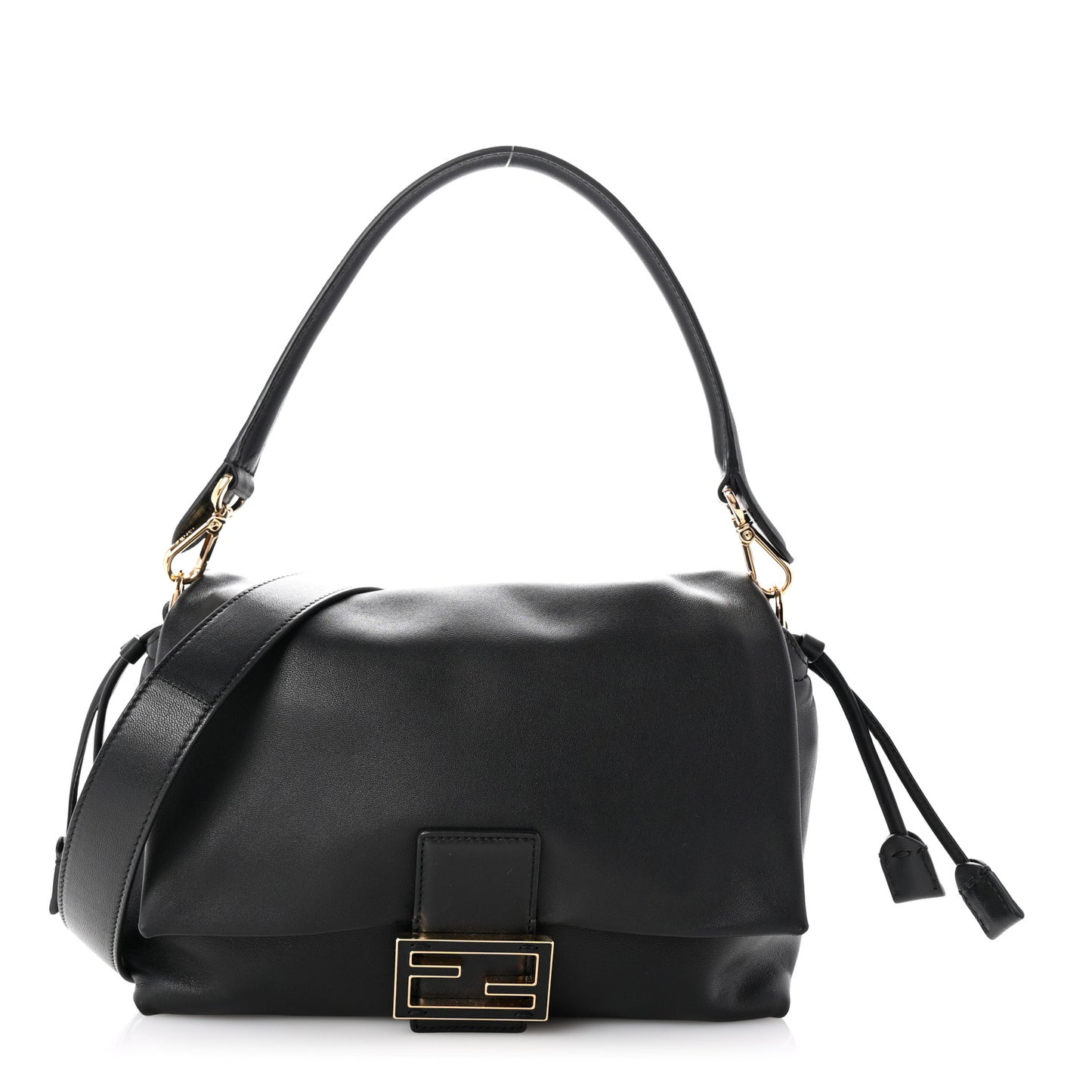 Nappa Medium Mamma Baguette Black