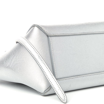 Celine Laminated Calfskin Nano Belt Bag Silver 6 of 12