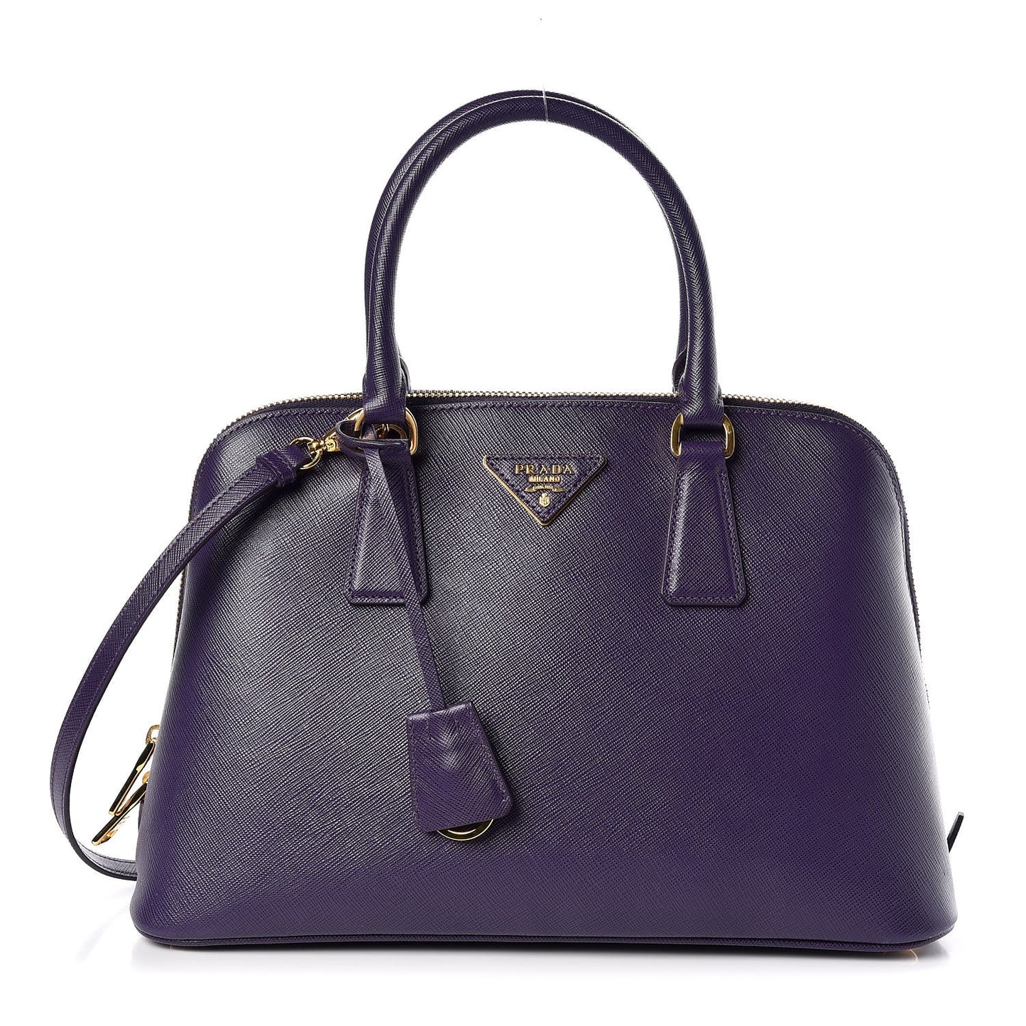 Saffiano Lux Medium Promenade Tote Uva