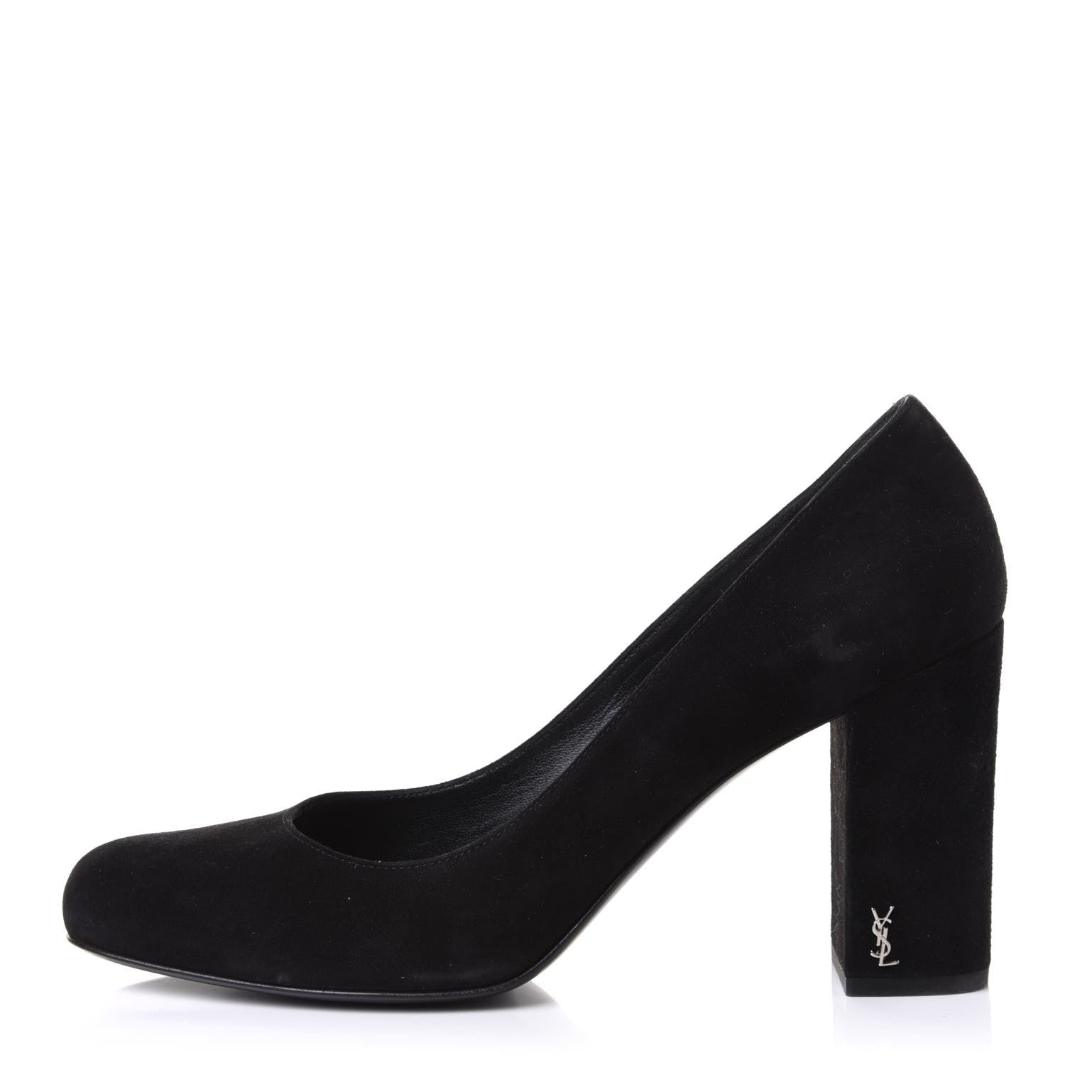 Saint Laurent Kid Scamosciato Babies 90 Pumps 40.5 Black 1 of 9