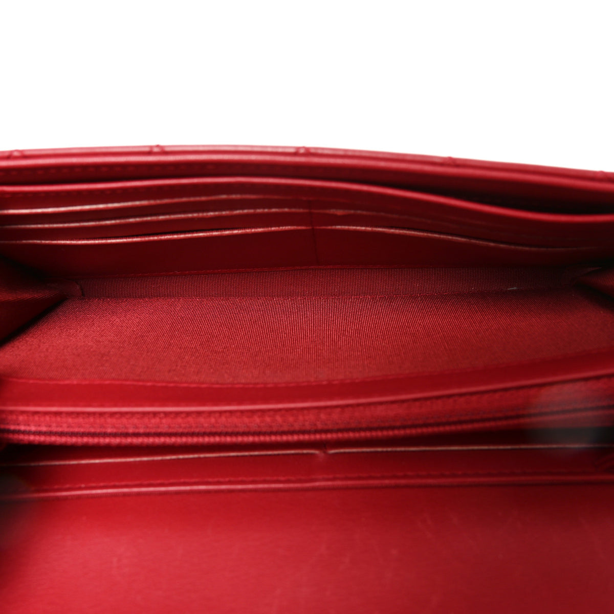 Chanel Lambskin Quilted Boy Flap Wallet Red 5 of 10