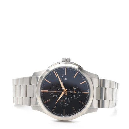 Gucci Stainless Steel 44mm G-Timeless Chronograph Quartz Watch Black 2 of 6