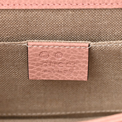 Gucci Dollar Calfskin Small Interlocking G Shoulder Bag Soft Pink 9 of 14