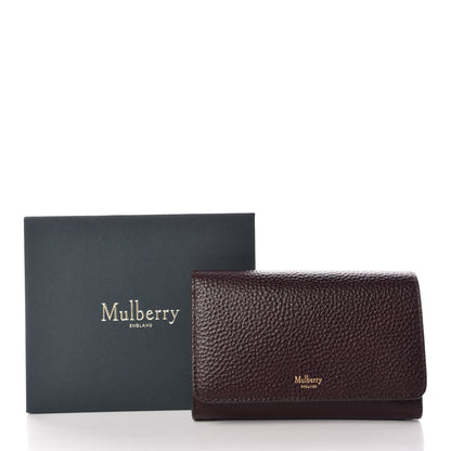 Mulberry Grain Vegetable Tanned Calfskin Medium Continental Wallet Oxblood 10 of 10