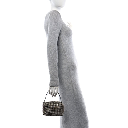 Alexander Wang Mesh Crystal Rhinestone Mini Heiress Pouch Sandstone 2 of 10