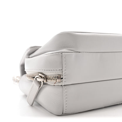 Chanel Aged Calfskin Quilted Express Zip Around Flap Light Grey 9 of 11