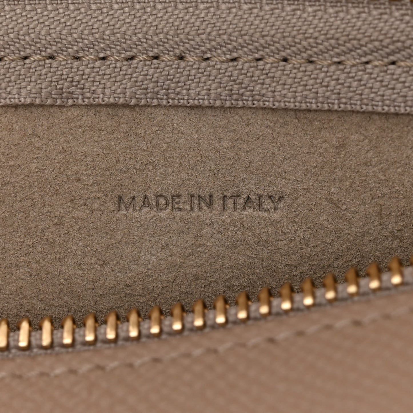 Grained Calfskin Nano Belt Bag Light Taupe