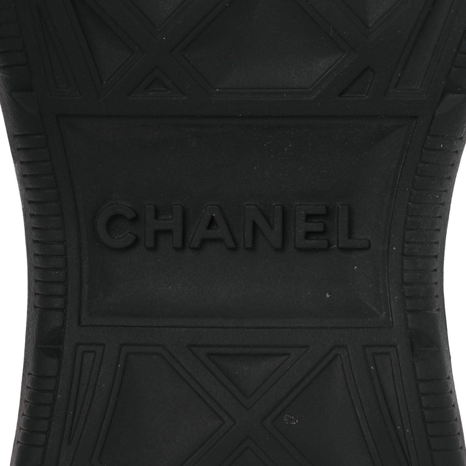 Chanel Velvet Calfskin Mixed Fibers CC Sneakers 38.5 Black 8 of 15