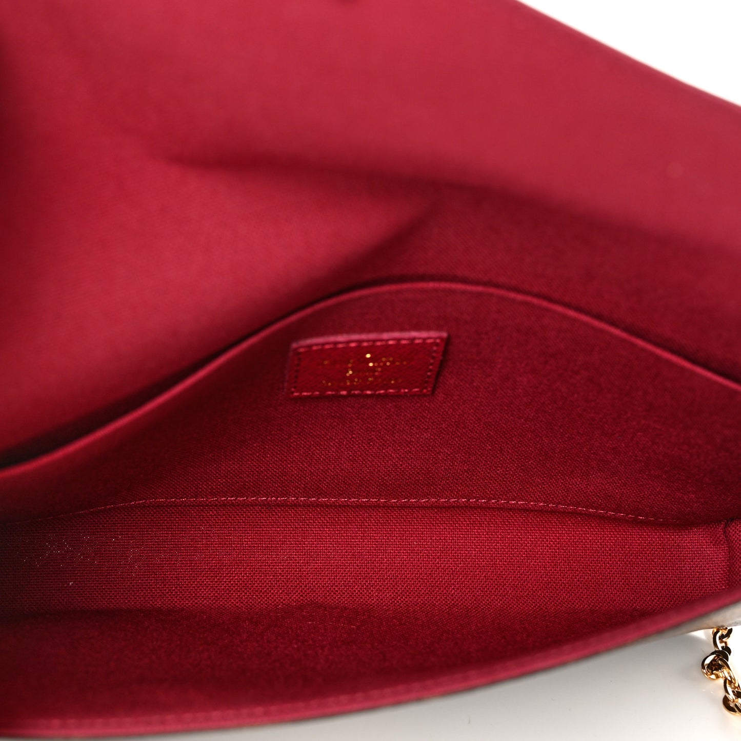 Monogram Pochette Felicie Chain Wallet Fuchsia