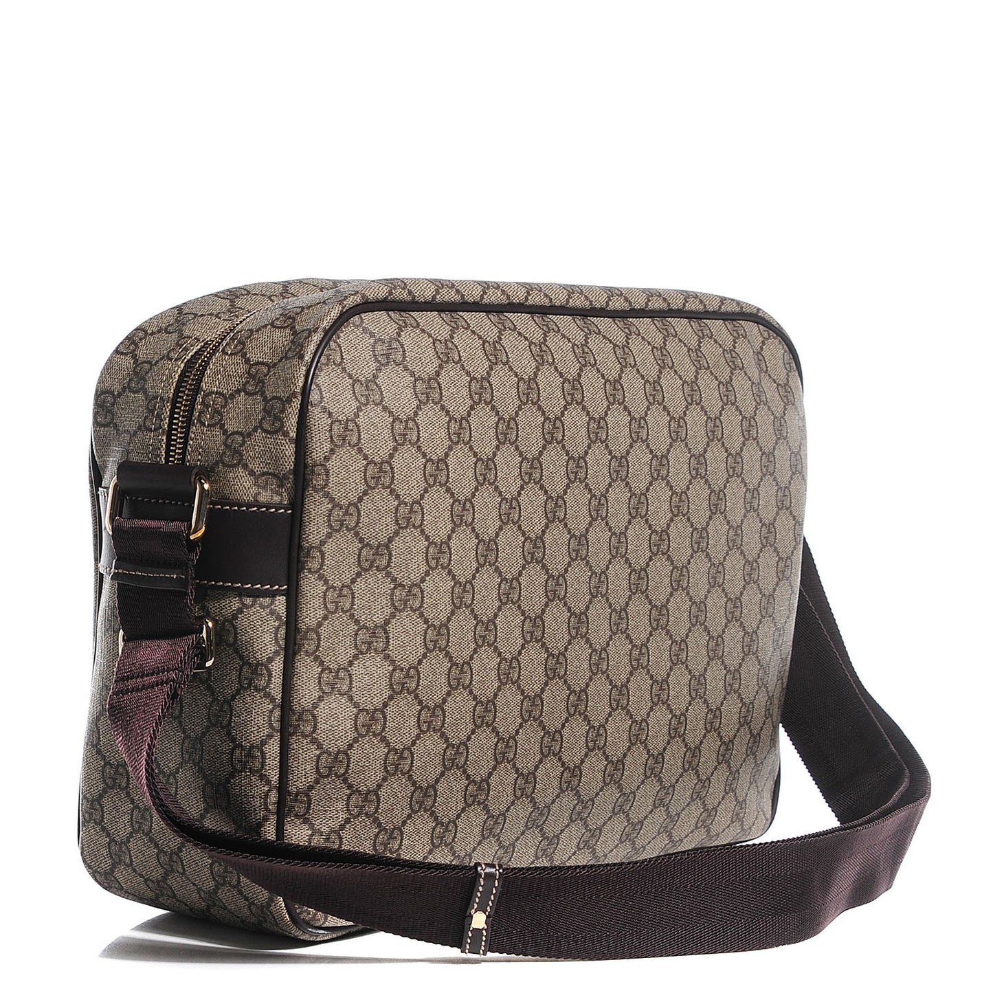 GG Plus Monogram Large Messenger Bag Dark Brown