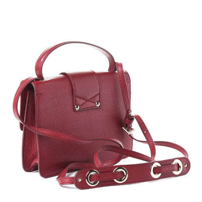 Jimmy Choo Grainy Pebbled Calfskin Rebel Crossbody Bag Pomerol 3 of 10