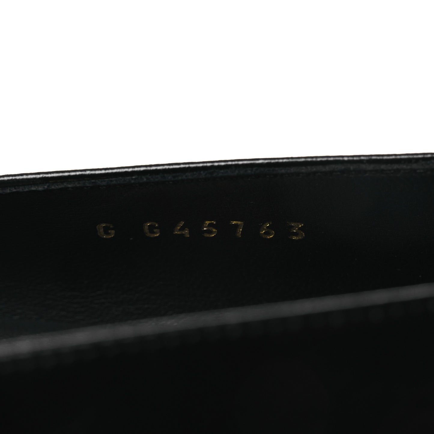Shiny Lambskin Grosgrain Pearl Mary Jane Flats 37 Black