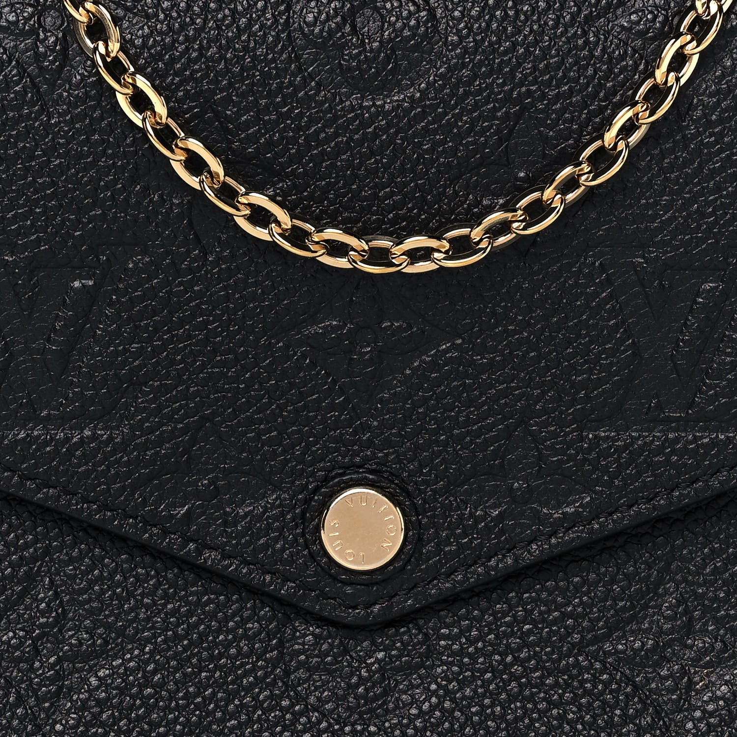 Louis Vuitton Empreinte Pochette Felicie Chain Wallet Black 8 of 10