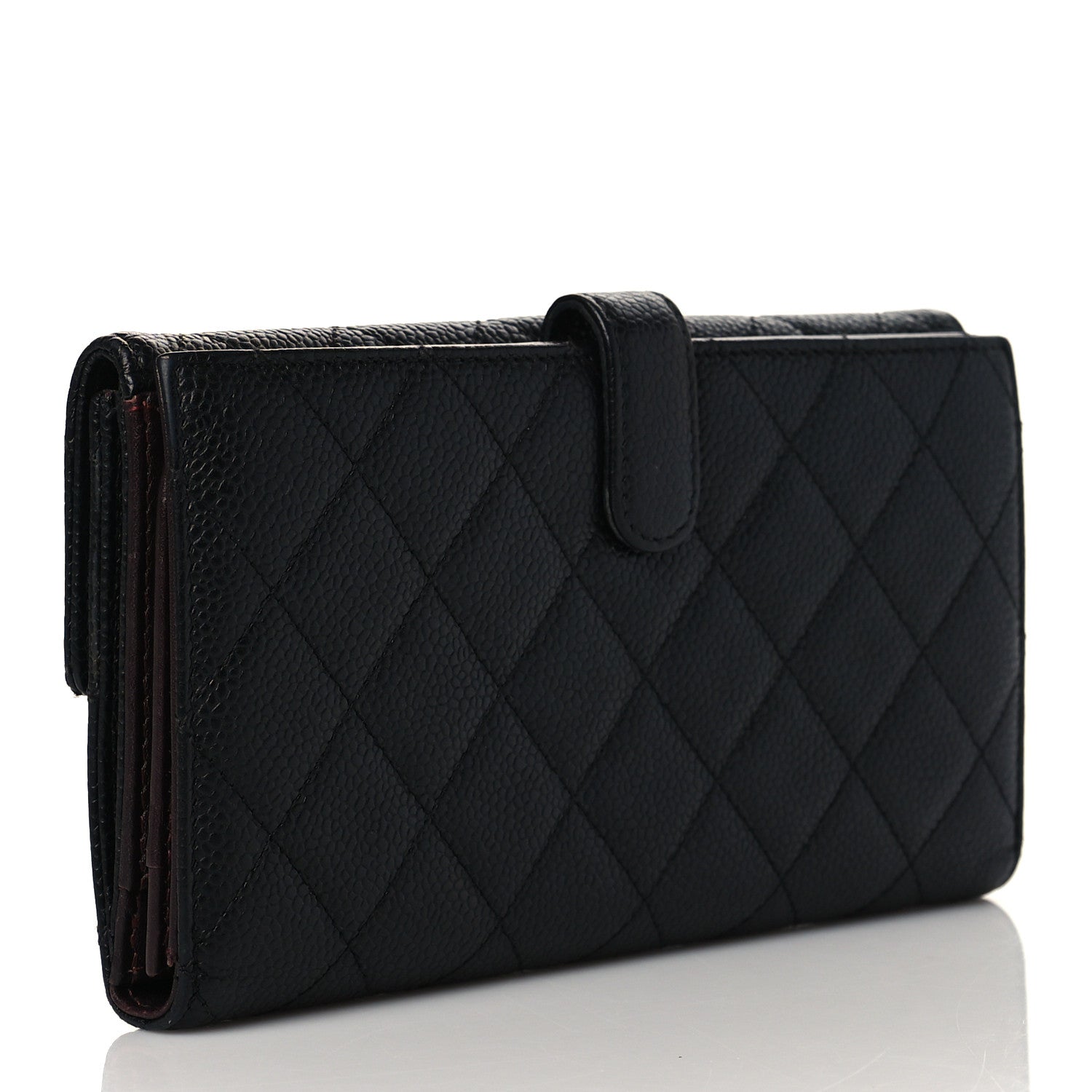 Chanel Caviar Quilted CC French Flap Wallet Black 3 of 11