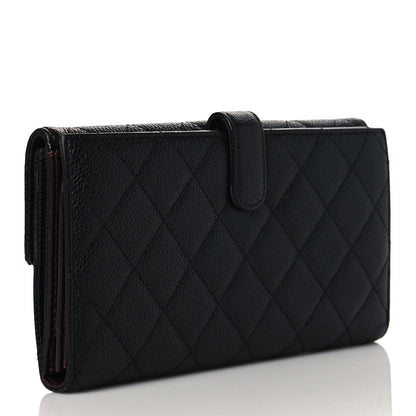 Chanel Caviar Quilted CC French Flap Wallet Black 3 of 11