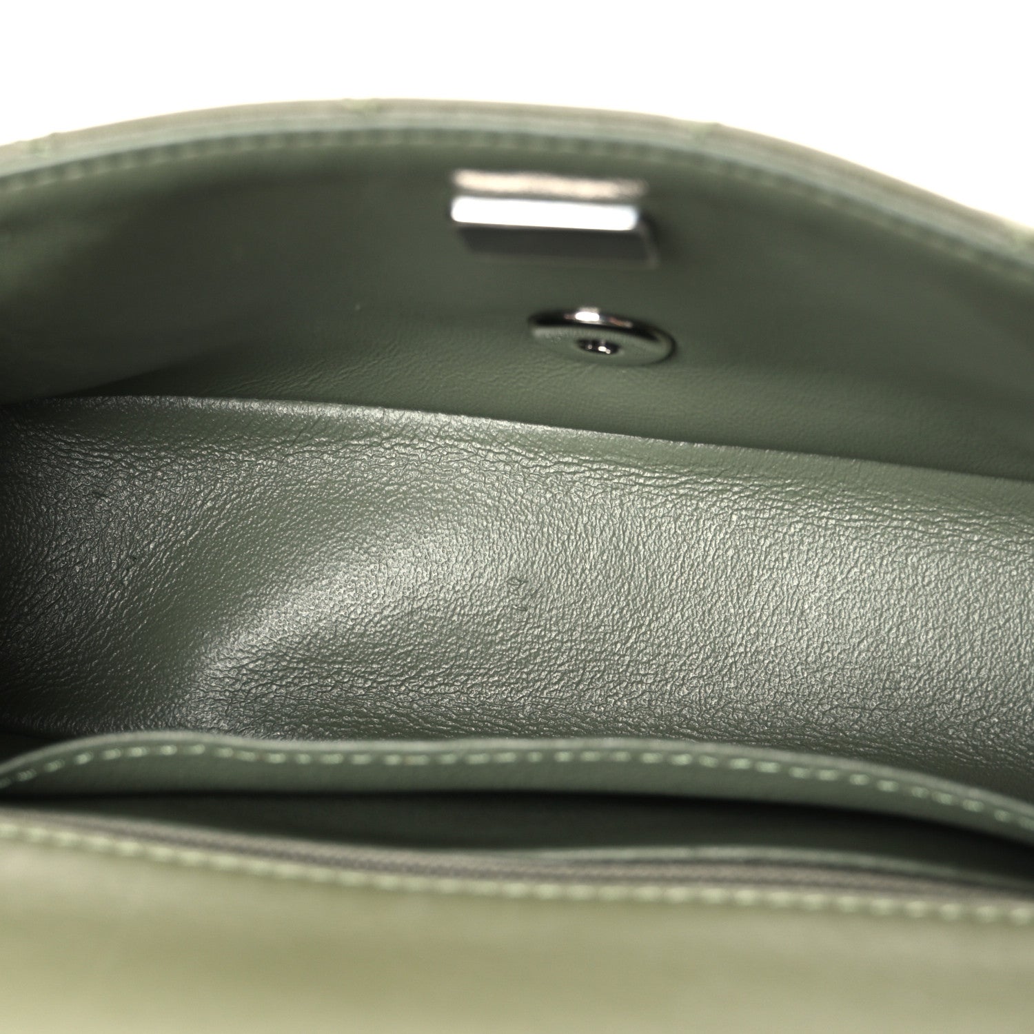Chanel Lambskin Quilted Mini Rectangular Flap Green 5 of 11