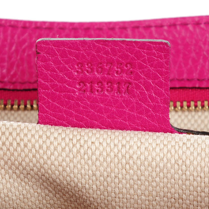 Gucci Cellarius Calfskin Medium Soho Flap Crossbody Bright Bouganville 7 of 7