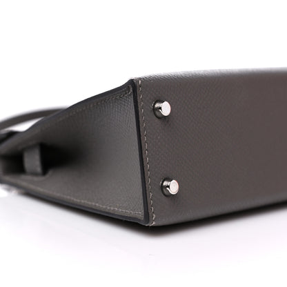 Hermes Epsom Mini Kelly Sellier 20 Gris Meyer 7 of 9