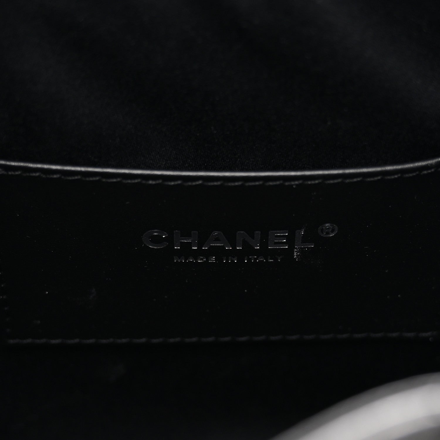 Chanel Shiny Crumpled Calfskin Quilted Small Chanel 25 Handbag Black 6 of 11