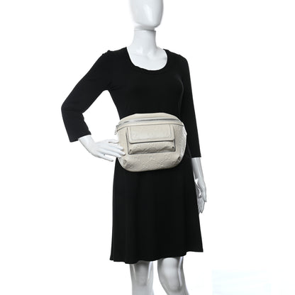 Gucci Calfskin GG Tennis Embossed Pocket Belt Bag Mystic White 2 of 10