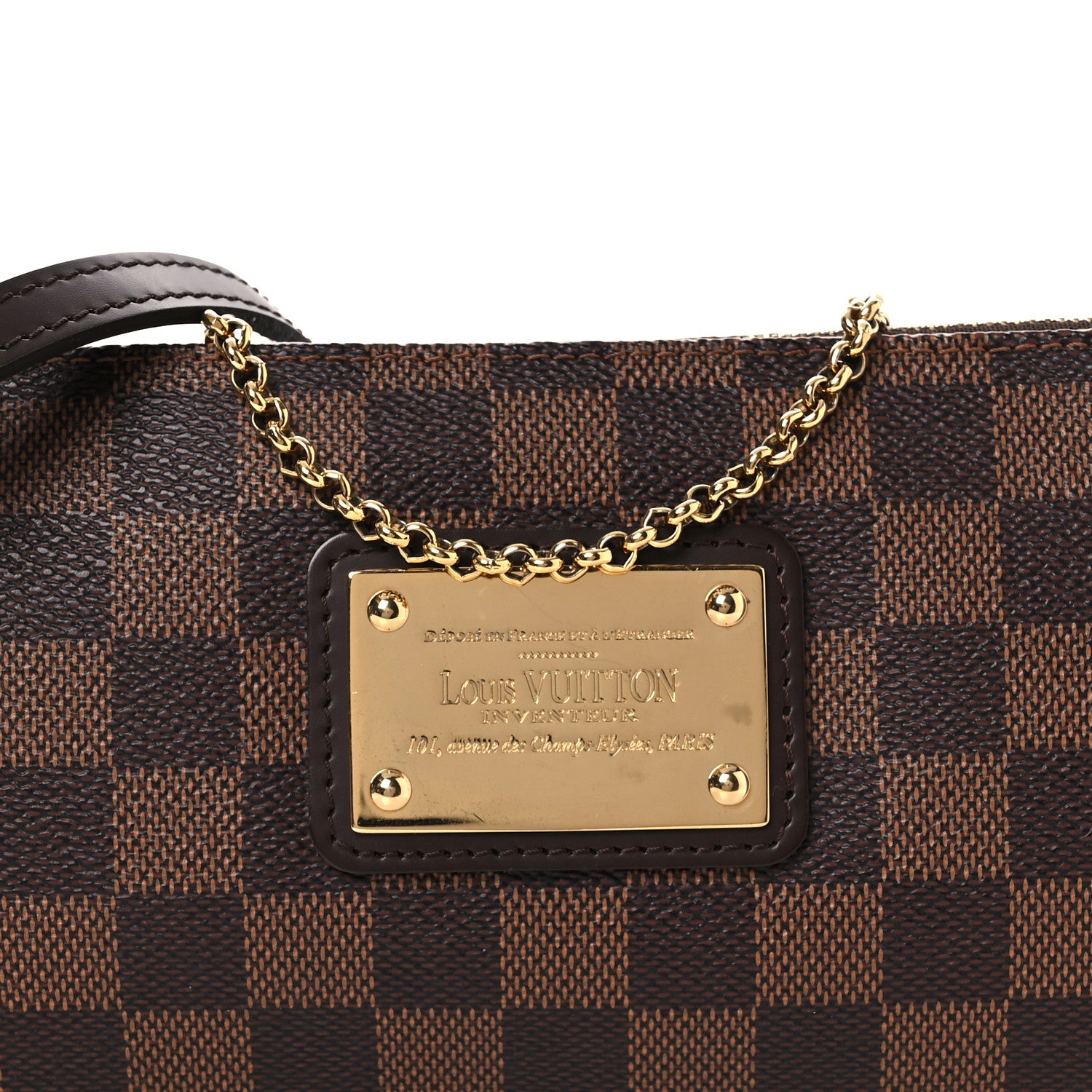 Louis Vuitton Damier Ebene Eva Clutch 8 of 13