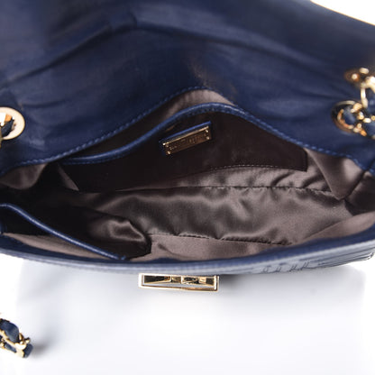 Versace Patent Borsa Couture Shoulder Bag Navy 6 of 13