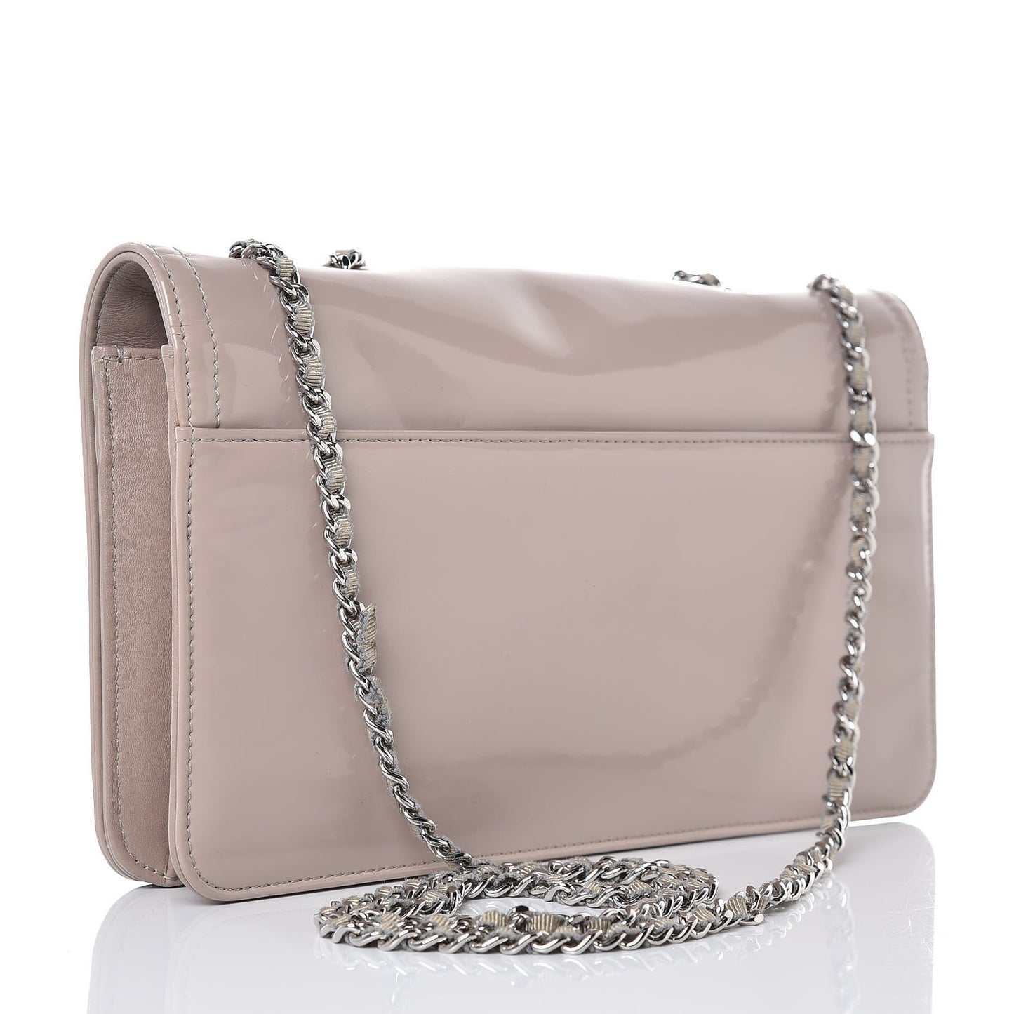 Vinyl Lipstick Flap Beige