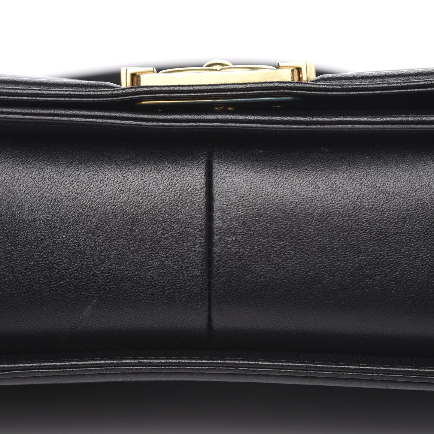 Lambskin Quilted Medium Boy Flap Black