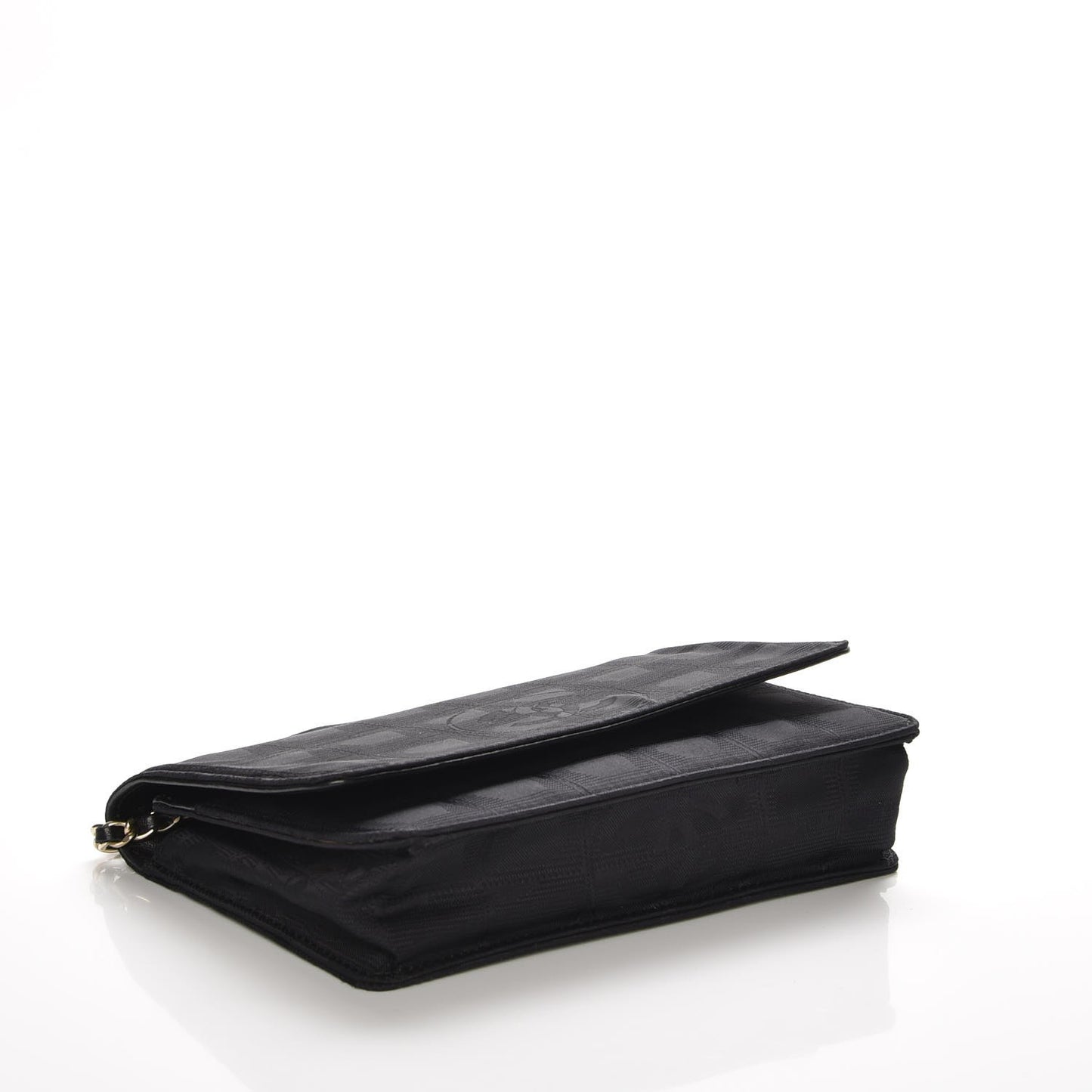 Nylon Travel Wallet On Chain WOC Black