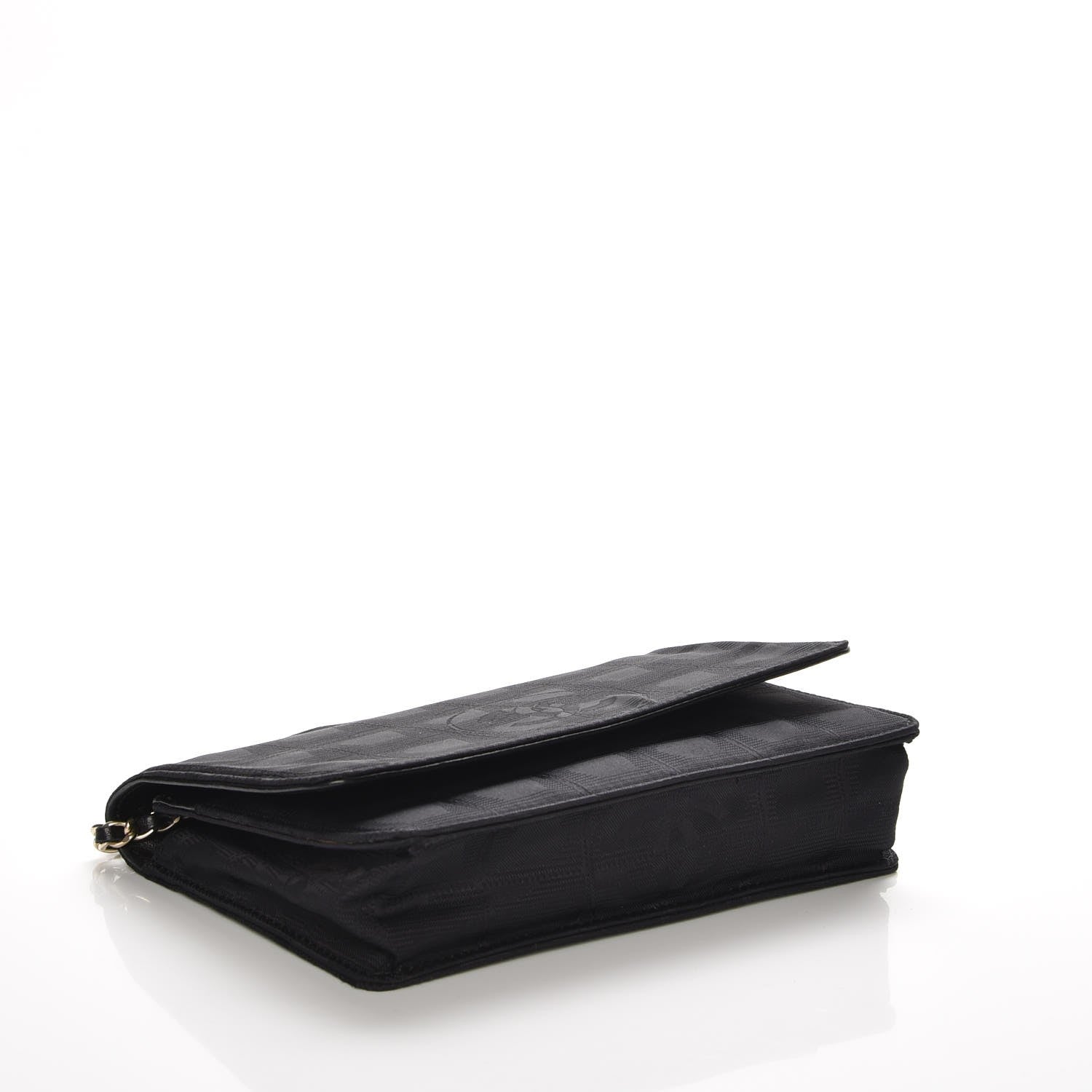 Chanel Nylon Travel Wallet On Chain WOC Black 4 of 9