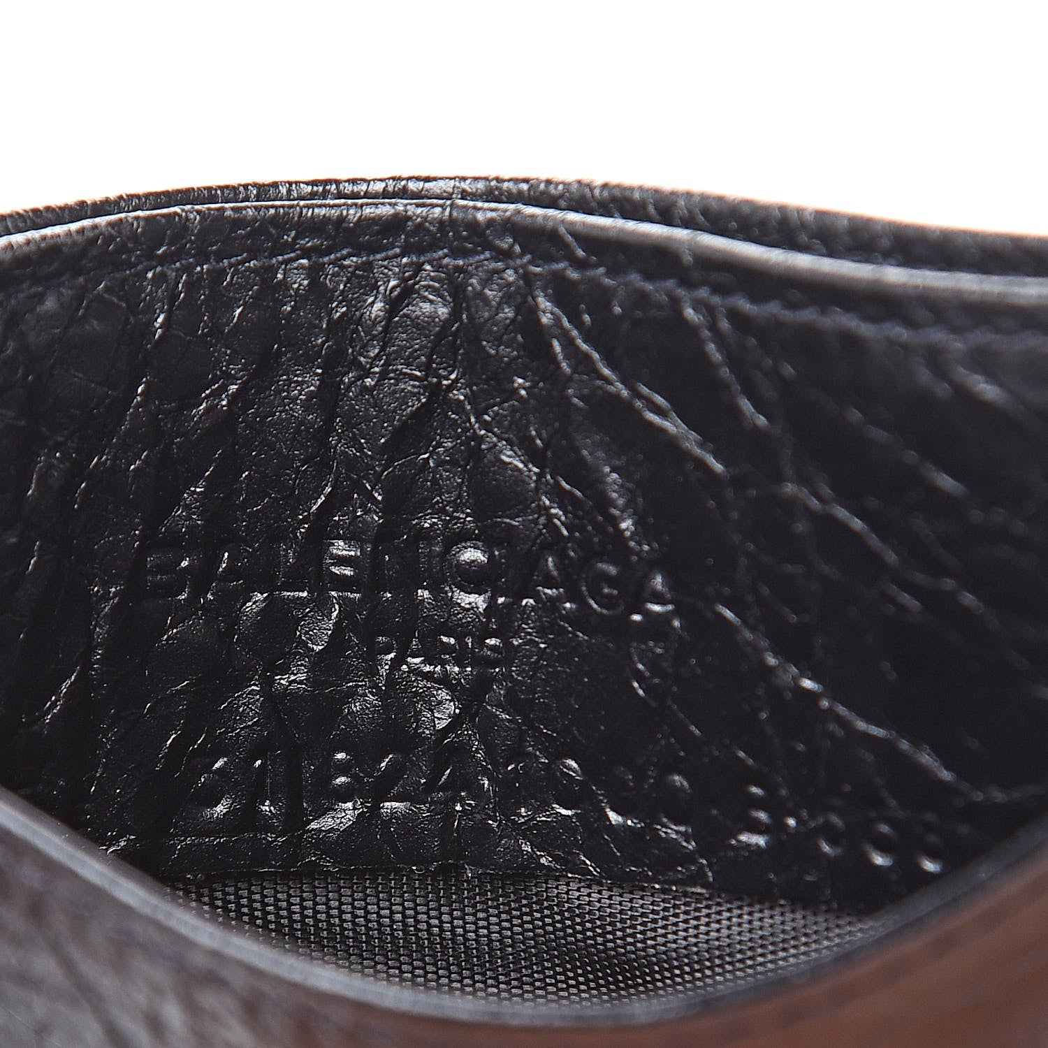 Balenciaga Agneau Arena Card Holder Black 6 of 6