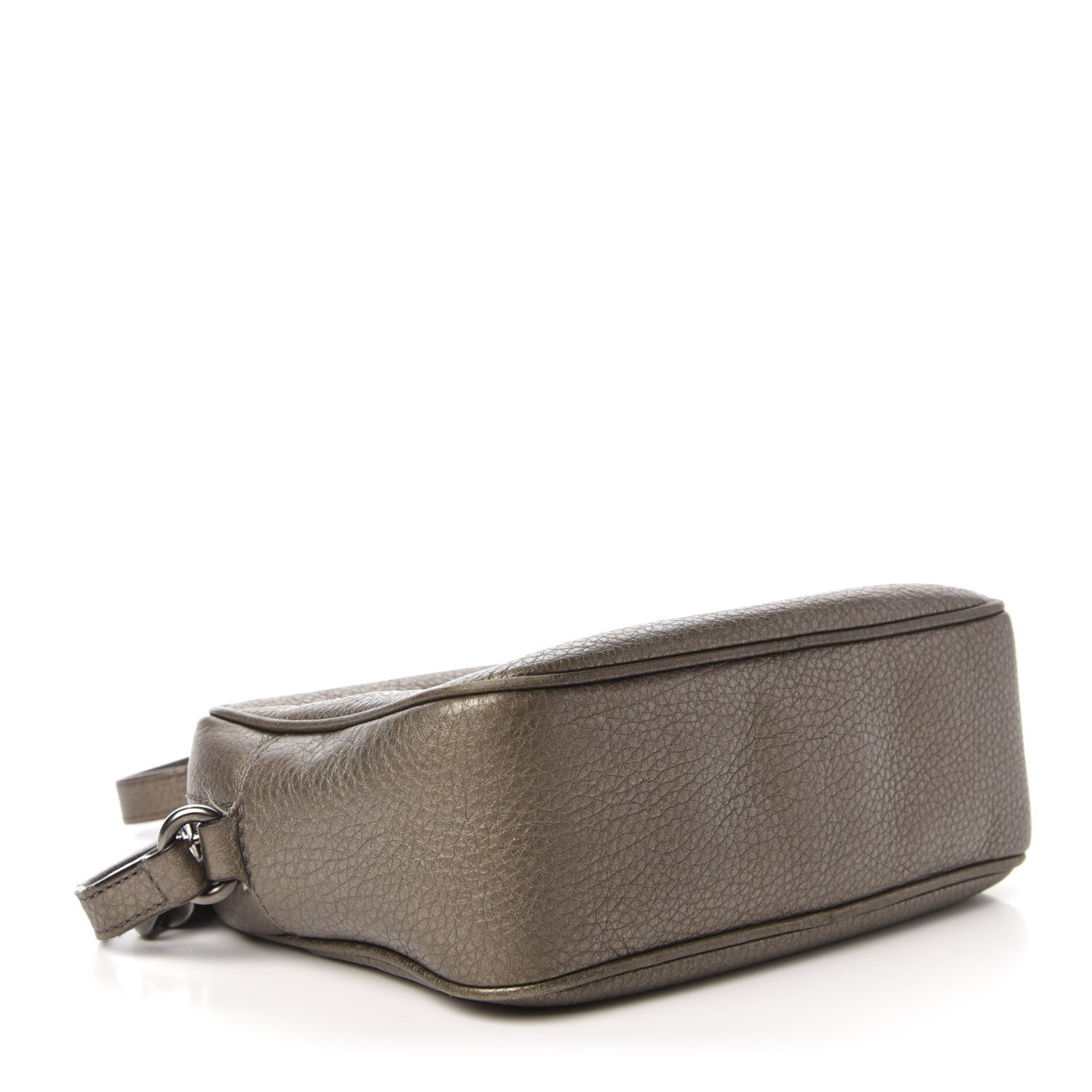 Gucci Metallic Pebbled Calfskin Small Soho Disco Bag Sasso 4 of 10