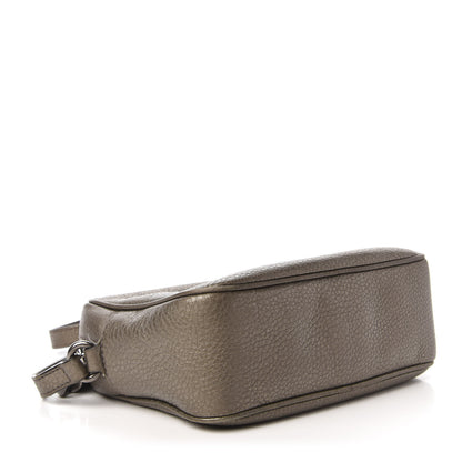 Gucci Metallic Pebbled Calfskin Small Soho Disco Bag Sasso 4 of 10