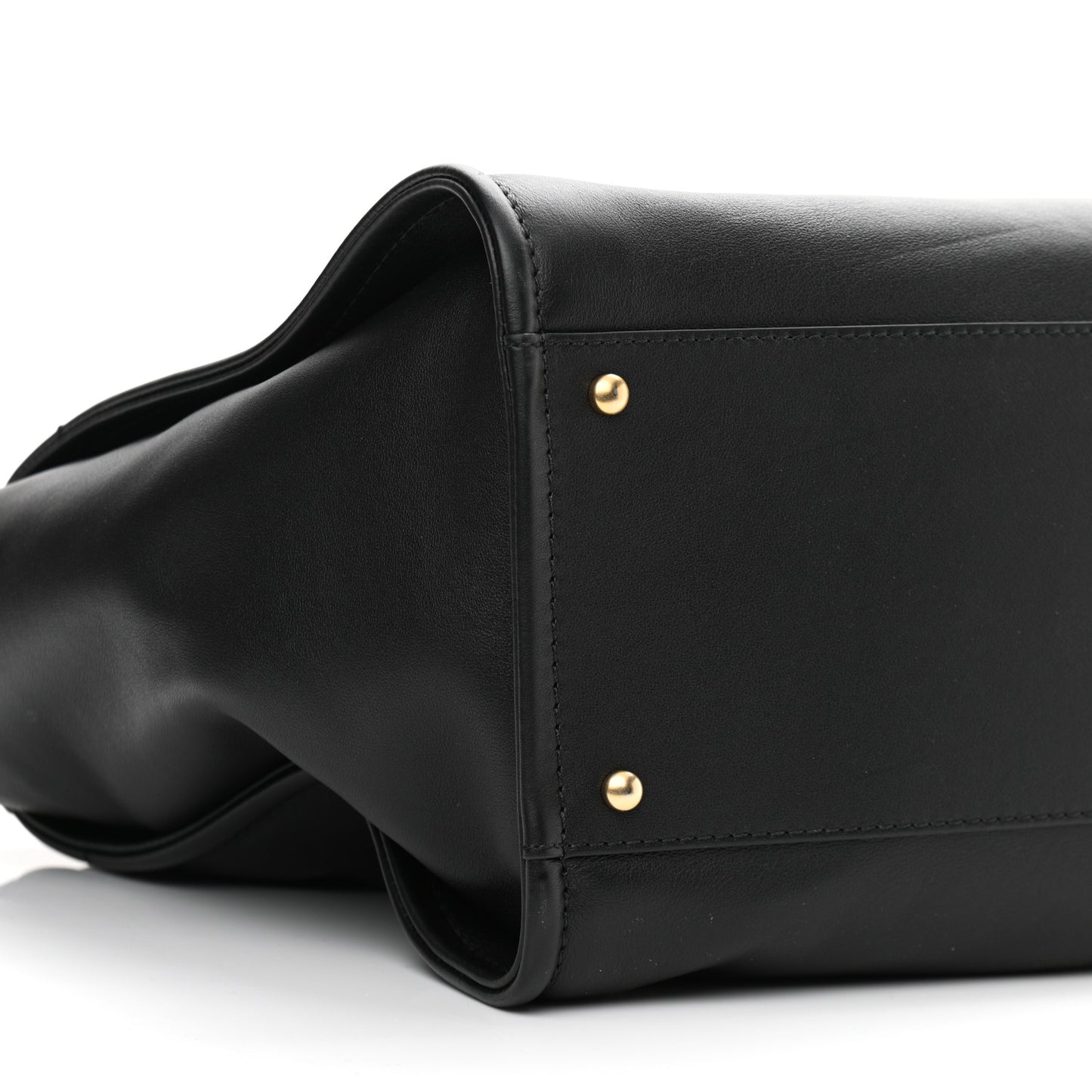 Calfskin Medium Deauville Tote Black Multicolor