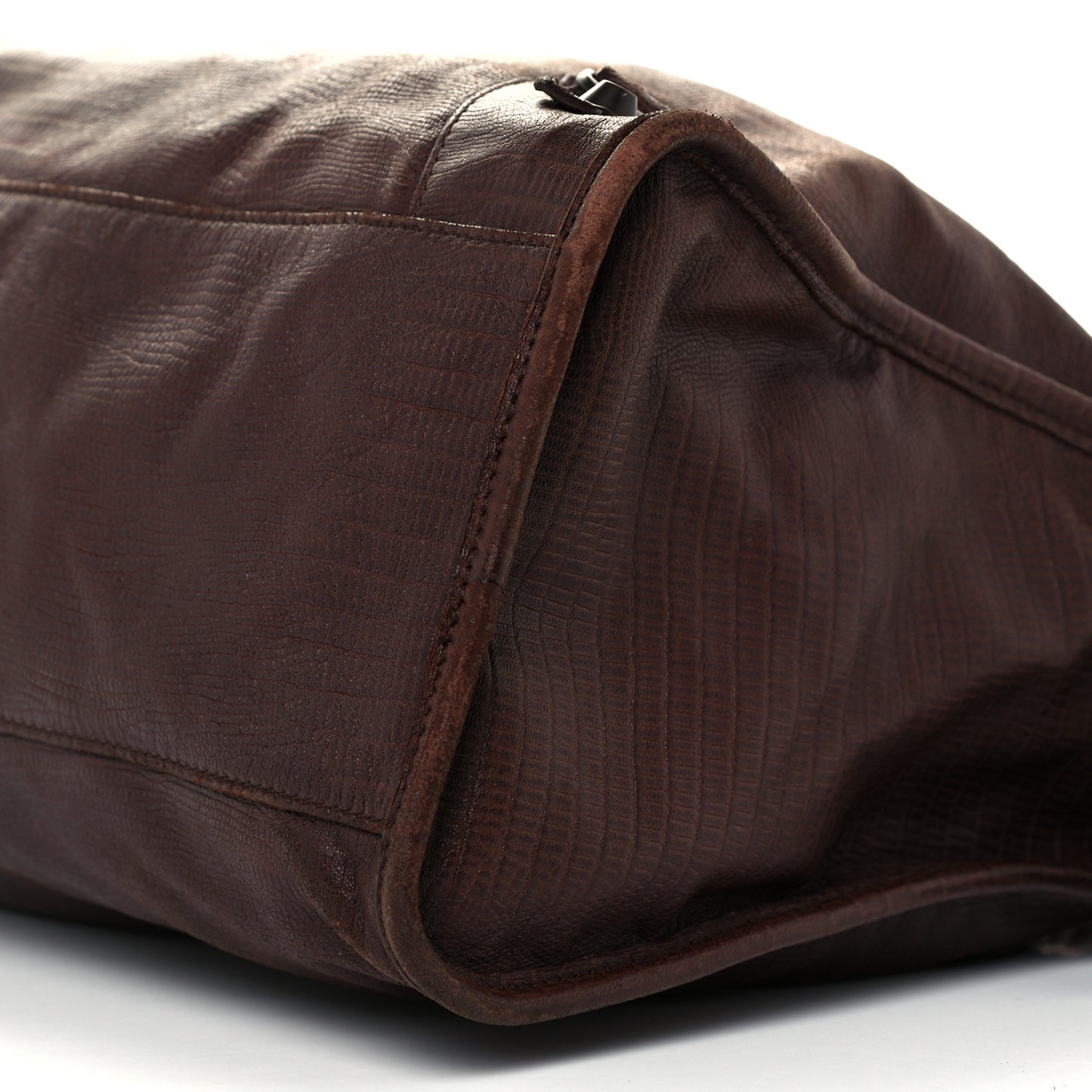 Agneau Classic Hardware Lizard Embossed City Castagna