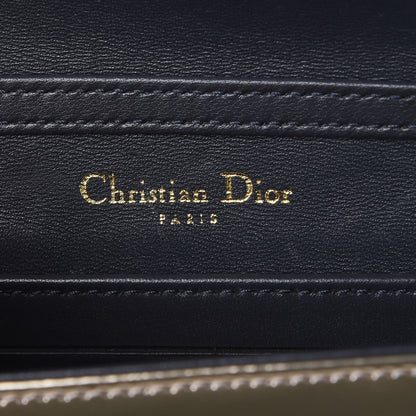 Christian Dior Metallic Patent Micro-Cannage Baby Diorama Flap Bag Champagne 7 of 9
