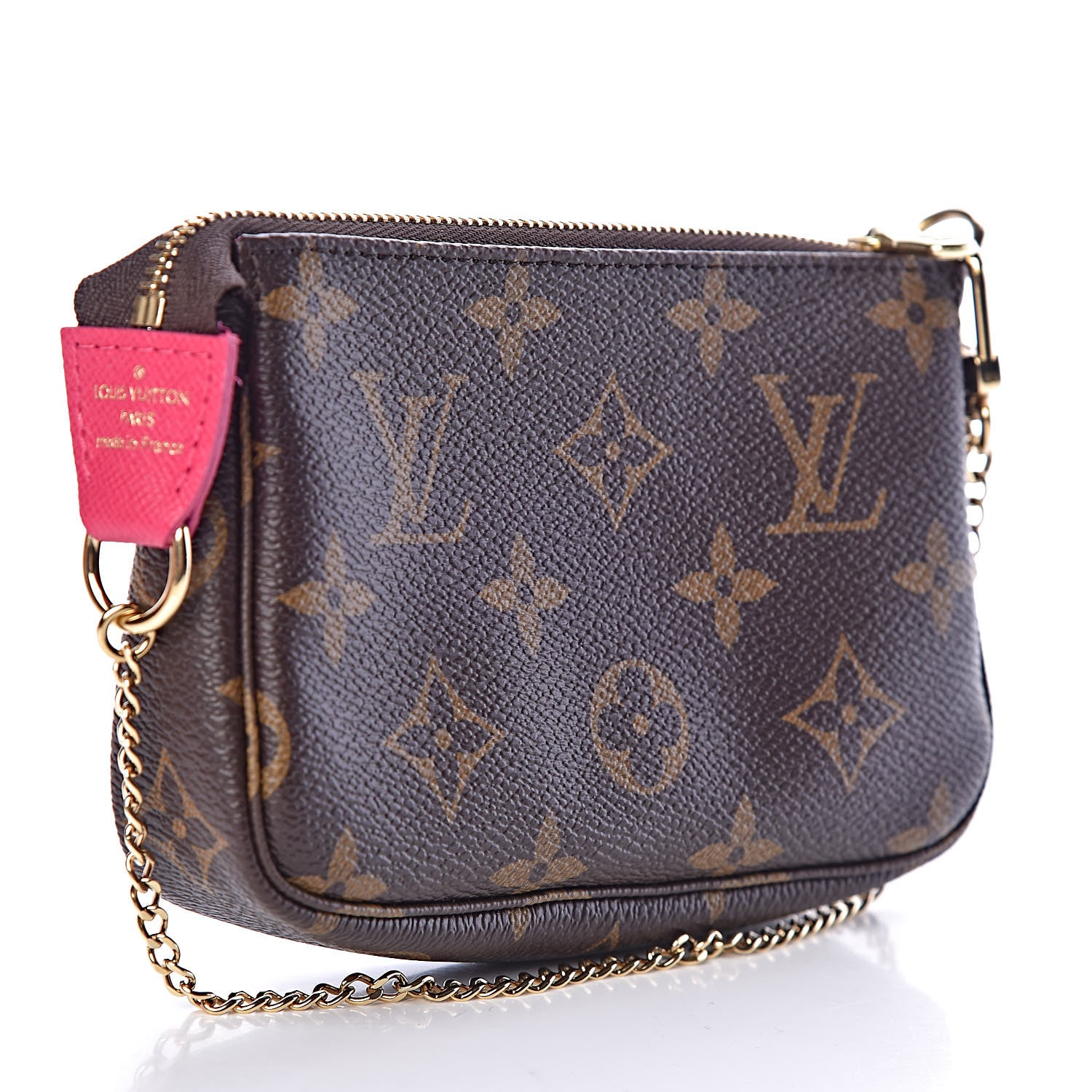 Louis Vuitton Monogram 2019 Christmas Animation Mini Courchevel Pochette Accessories Fuchsia 3 of 8